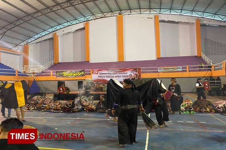 Tradisi Bantengan Warnai Deklarasi Projo Ganjar Jatim di Jombang