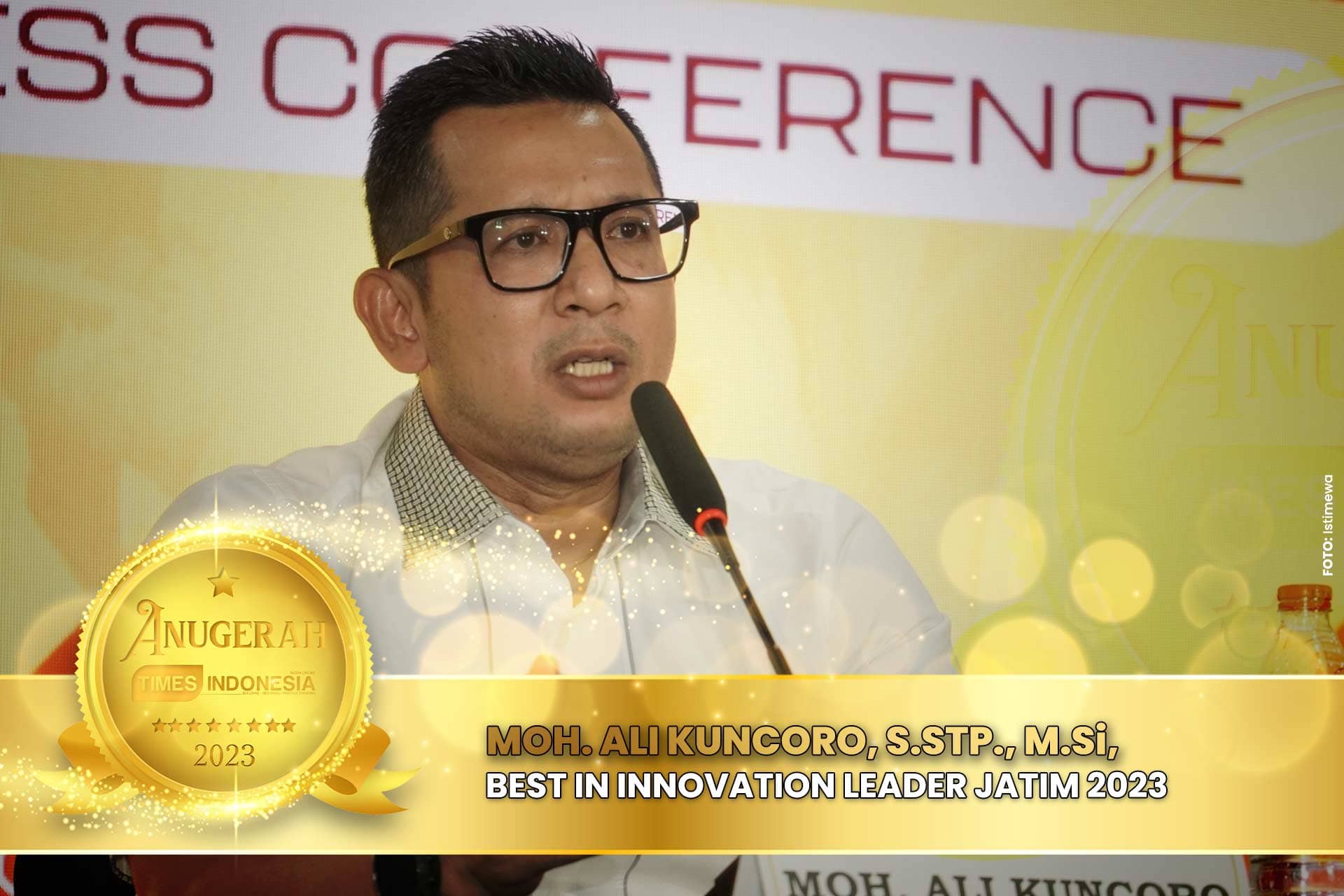 Moh. Ali Kuncoro Raih Best in Innovation Leader Jatim 2023, Spirit Sustainability Pemuda dan Olahraga