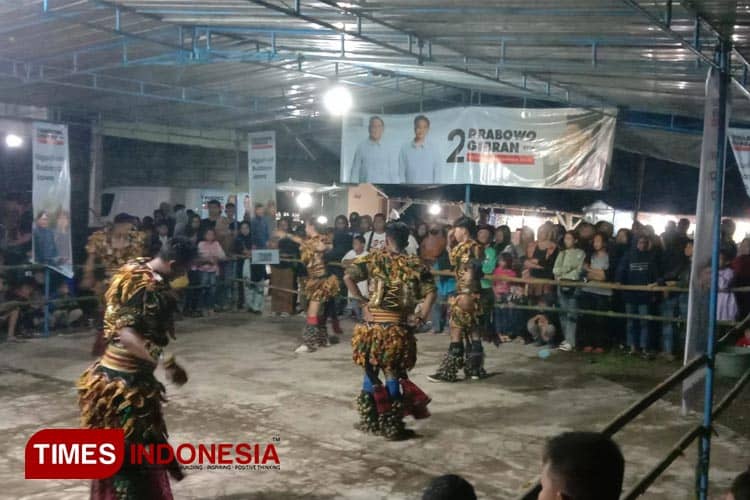 Simpatisan Prabowo-Gibran Gelar Pementasan Jathilan di Gunungkidul, Begini Suasananya