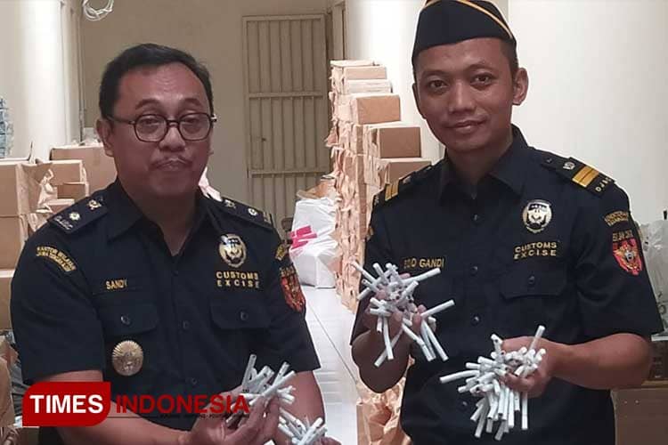 Tim Macan Kumbang Kudus Gagalkan Penyelundupan 32 Ribuan Batang Rokok Bodong