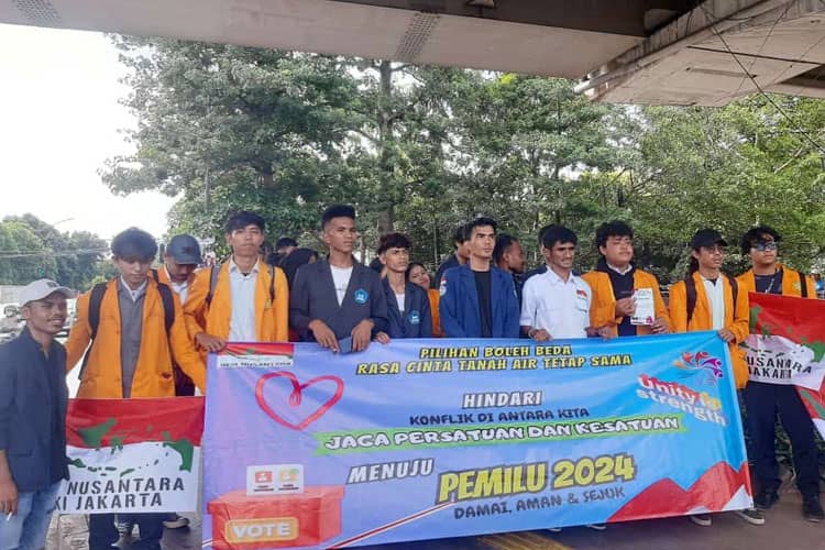 BEM Nusantara DKI Jakarta Menggelar Aksi Edukasi Pemilu Damai