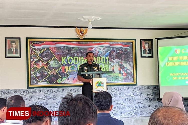 Dandim 0801 Pacitan Ajak Wartawan Jaga Suasana Kondusif Jelang Pemilu 2024