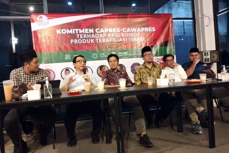 Relawan Capres-cawapres Sepakat Boikot Produk Terafiliasi Israel untuk Mendukung Kemerdekaan Palestina