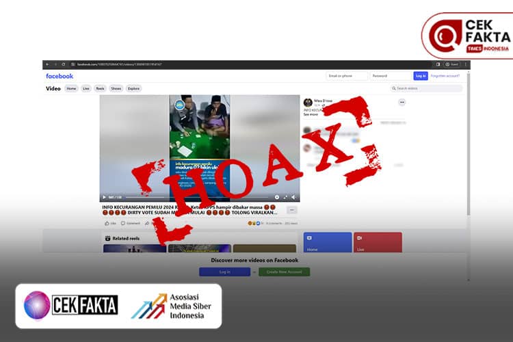 CEK FAKTA: Hoaks, Surat Suara Tercoblos di Sampang Sebelum Pemilu 2024