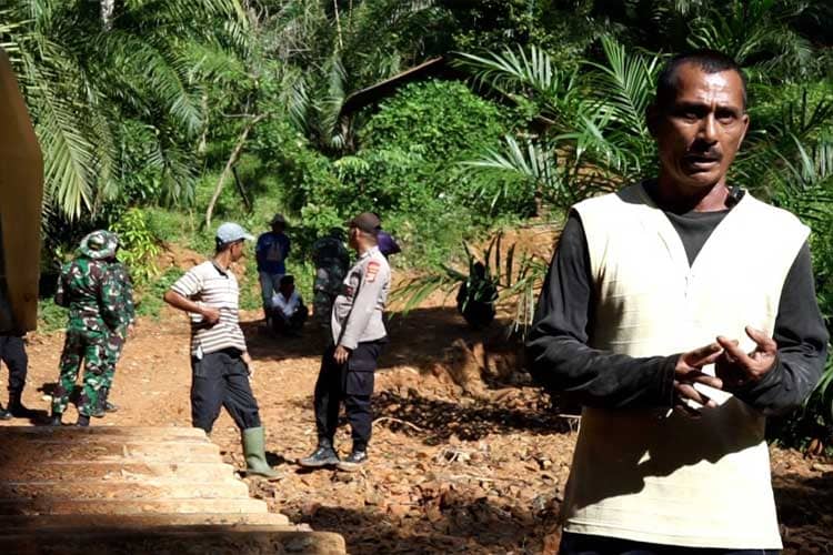 Kodim 0110 Abdya Aceh Bangun Jalan Akses di Pegunungan Alue Manggota, Diapresiasi Warga