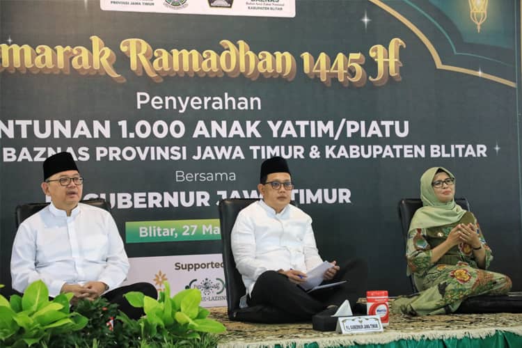 1000 Anak Yatim-Dhuafa di Kabupaten Blitar Terima Santunan dari Baznas Jawa Timur
