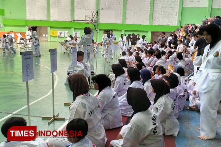 Bulan Ramadan, 644 Atlet Taekwondo Kota Tasikmalaya Semangat Ikuti UKT