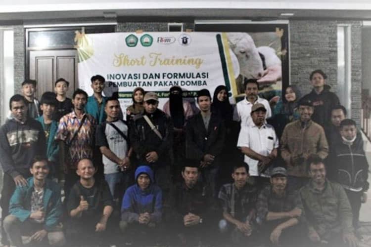 Short Training oleh Tim RKM Fapet Unisma Malang, Pelatihan Formulasi dan Pembuatan Pakan Domba