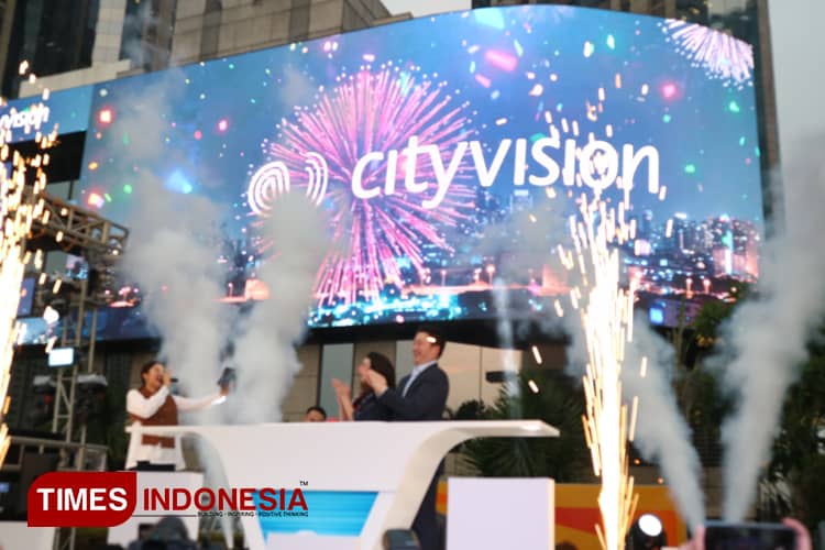 Dukung Literasi Keuangan, City Vision Hadirkan The Iconic Bursa Efek LED