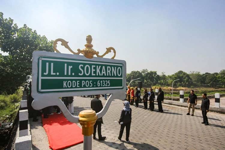 Jalan Balongcangkring – Rejoto Kota Mojokerto Diresmikan dengan Nama Soekarno