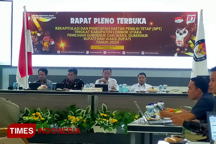 Pilkada 2024, KPU Tetapkan DPT Kabupaten Lombok Utara Sebanyak 185.460