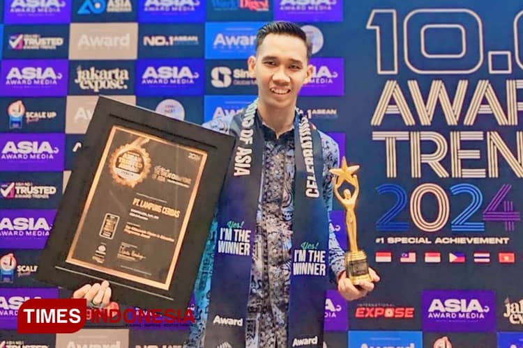 PT Lampung Cerdas Raih The Great Champions of Asia Top Millennials Choice in Education Program Award 2024