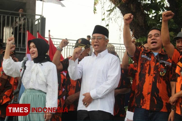 Pemuda Pancasila Kota Kediri Dukung Vinanda - Gus Qowim
