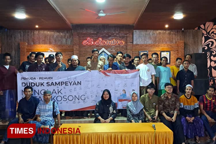 Tolak Kotak Kosong, Aliansi Pemuda di Gresik Deklarasi Dukung Yani-Alif