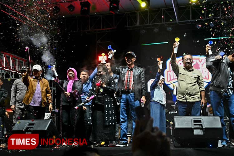 Pesta Kembang Api dan Konser Musik Meriahkan Pergantian Tahun di Banjarnegara