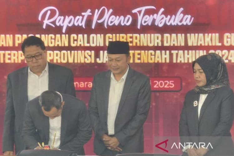 KPU Jateng Tetapkan Ahmad Luthfi-Taj Yasin Maimoen sebagai Pasangan Calon Terpilih Pilgub Jateng 2024
