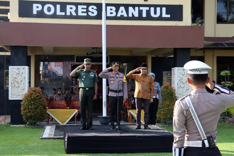 Sambut Lebaran 2025, Polres Bantul Gelar Pasukan Operasi Ketupat Progo