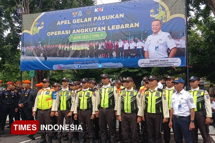 KAI Daop 8 Surabaya Gelar Pasukan Angkutan Lebaran