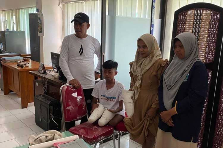 Dinsos Kabupaten Probolinggo Fasilitasi Pengukuran Bantuan Kaki Palsu Bagi Penyandang Disabilitas