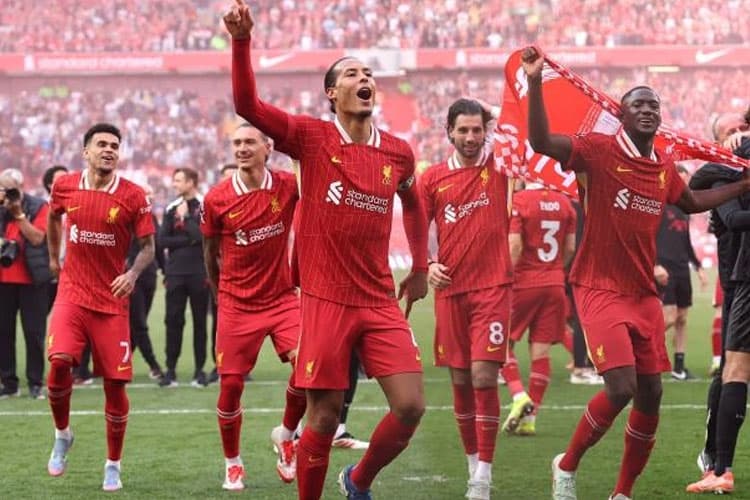 Pesta di Anfield! Liverpool Kunci Gelar ke-20 Usai Bekuk Tottenham 5-1