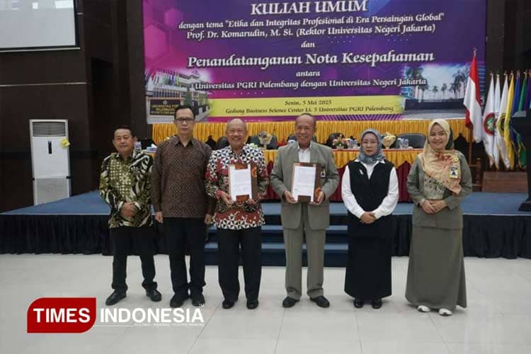 Perkuat Sinergi dan Kolaborasi Antar Perguruan Tinggi, UNJ dan Universitas PGRI Palembang Jalin Kerja Sama Strategis