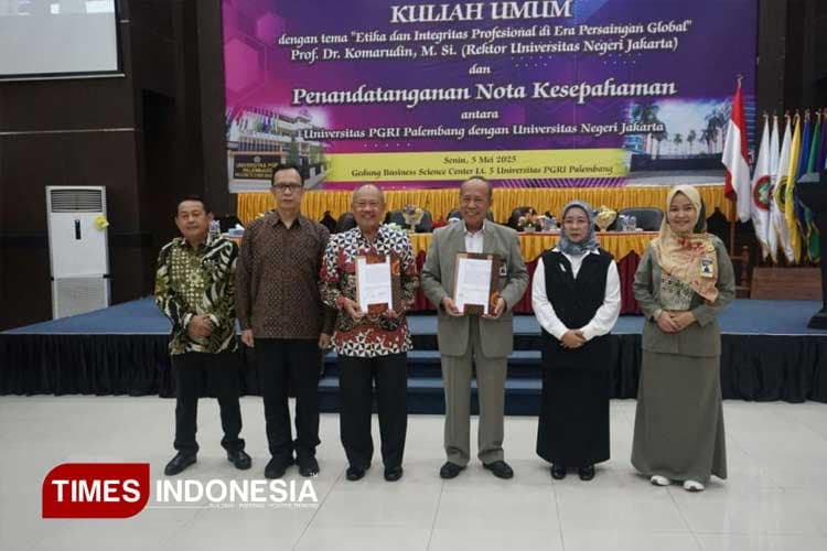 Perkuat Sinergi dan Kolaborasi Antar Perguruan Tinggi, UNJ dan Universitas PGRI Palembang Jalin Kerja Sama Strategis