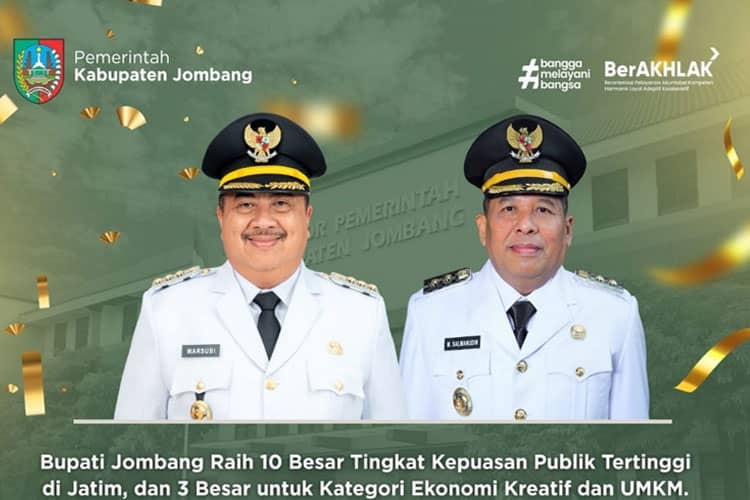Jombang Raih Peringkat 3 Pengembangan Ekonomi Kreatif dan UMKM Terbaik Jatim