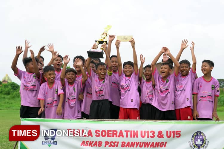 Gelaran Piala Soeratin Askab PSSI Banyuwangi U-13 Usai, Persip Pesanggaran Sabet Juara