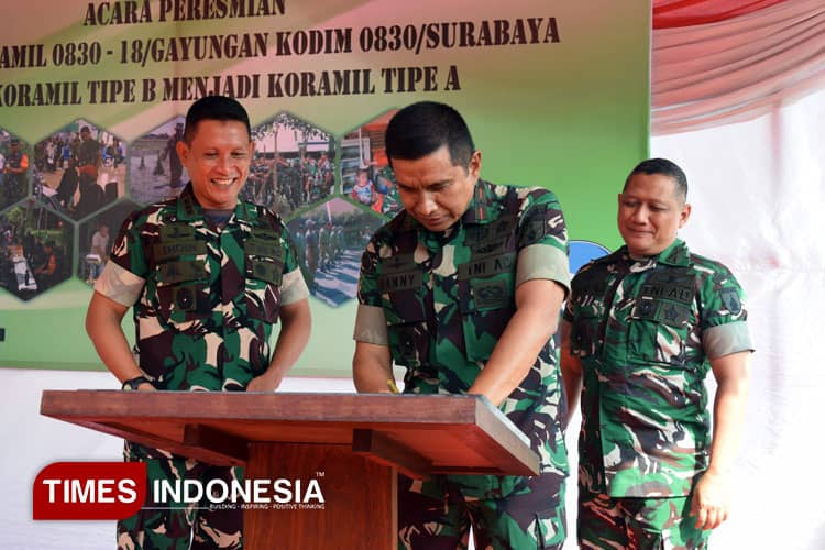 Koramil Gayungan Naik Status: Danrem 084 BJ Resmikan Perubahan Tipe B ke Tipe A