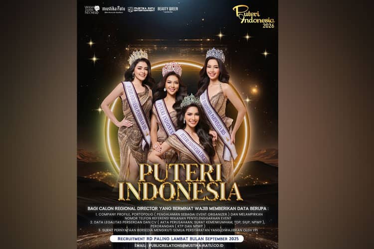 Panaskan Panggung, Pendaftaran Regional Director Puteri Indonesia 2026 Resmi Dibuka