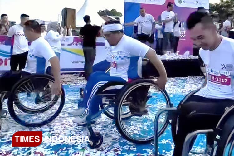 Peserta Disabilitas Tunjukkan Semangat Tanpa Batas di Kadin Majalengka Runfest 2025