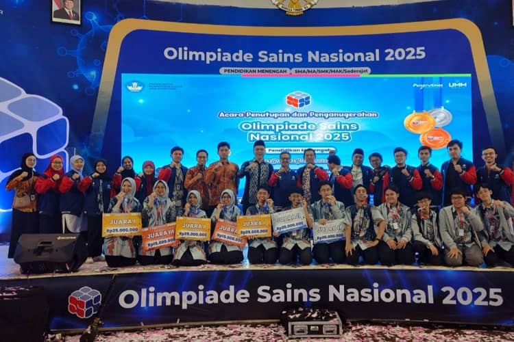 MAN 2 Kota Malang Raih Medali Emas Terbanyak dalam OSN 2025