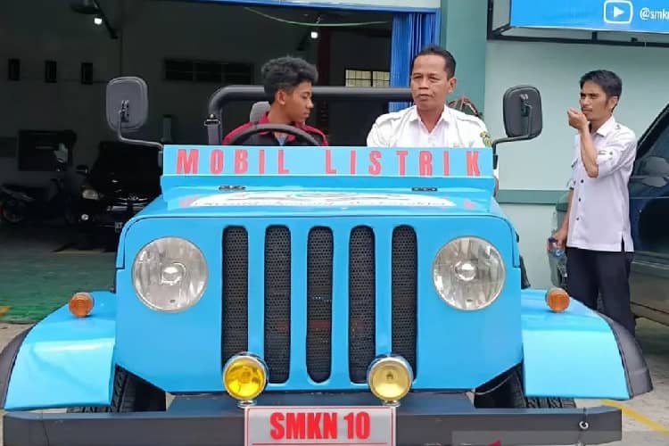 SMK di Samarinda Bikin Prototipe Mobil Listrik, Murni Karya Siswa Tanpa Bantuan Industri