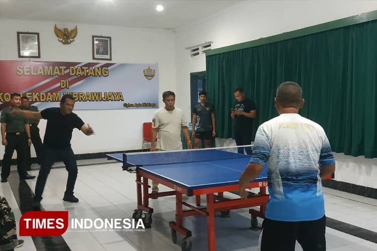 Dari Pingpong ke Persaudaraan, Komlekdam V Brawijaya dan GM FKPPI Jatim Perkuat Sinergi di Kota Malang