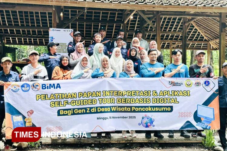 UNMER Malang Latih Gen Z Desa Wisata Poncokusumo dengan Papan Interpretasi Digital & Self-Guide Tour