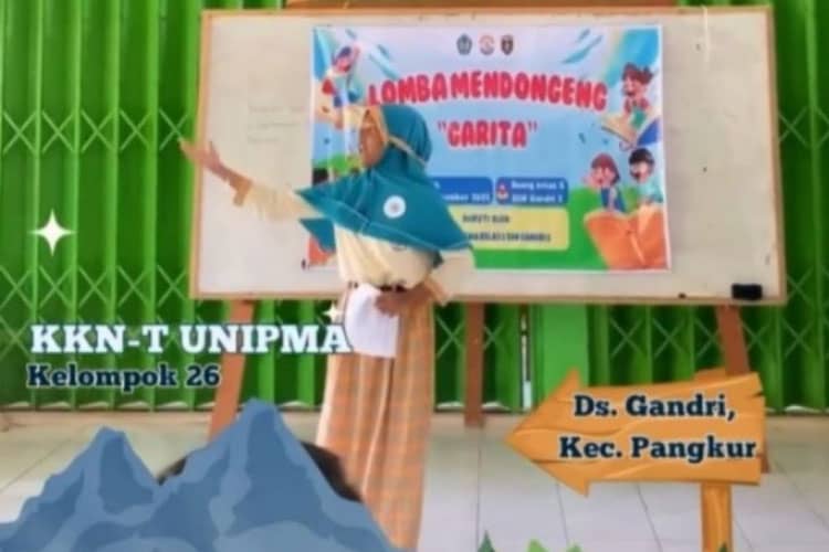 Mahasiswa KKN UNIPMA Dorong Budaya Literasi dan Numerasi Siswa SDN Gandri 2 lewat Lomba Mendongeng GARITA