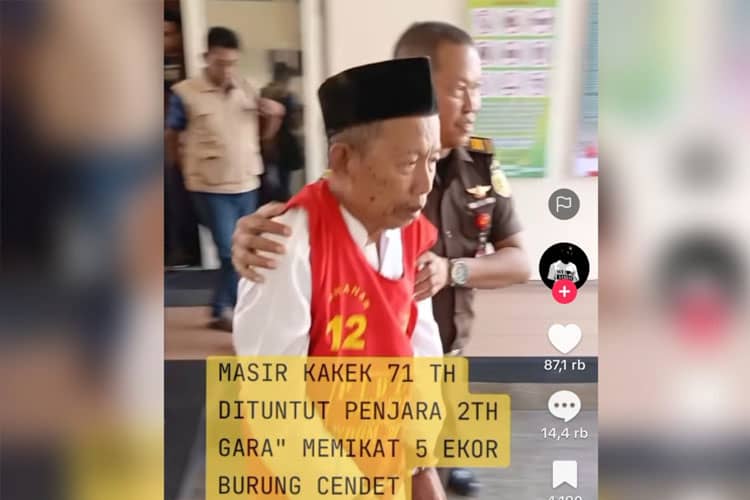 Kakek Masir Dituntut Dua Tahun Penjara atas Kasus Penangkapan Burung di TN Baluran