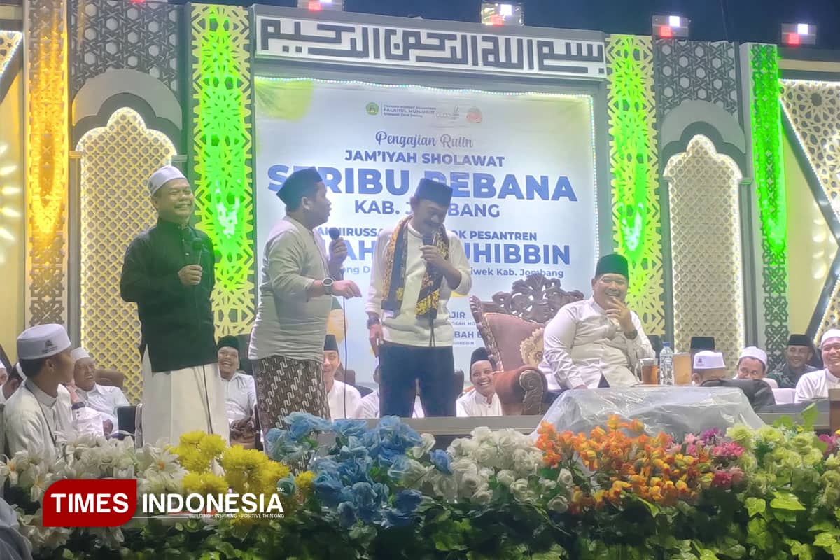 Ribuan Jamaah Hadiri Pengajian Jam’iyah Seribu Rebana Jombang