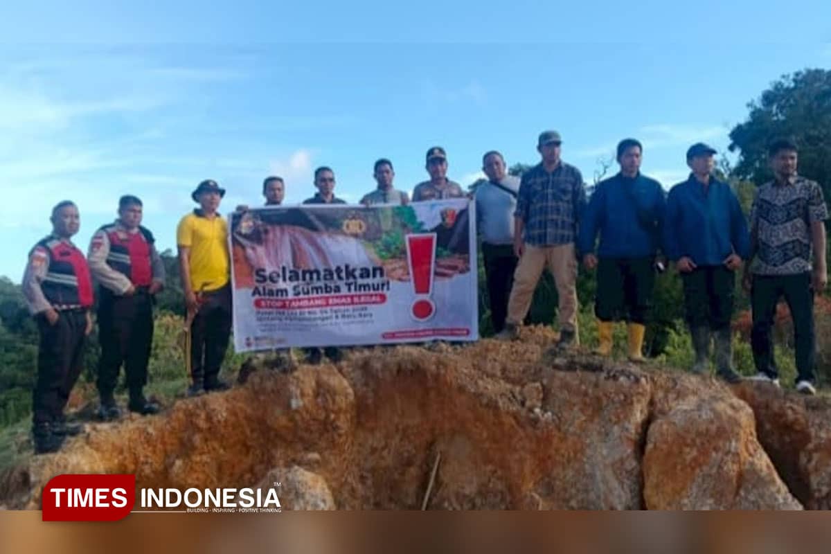 Rusak Lingkungan dan Keselamatan Warga, Kapolres Sumba Timur Tertibkan Tambang Emas Ilegal