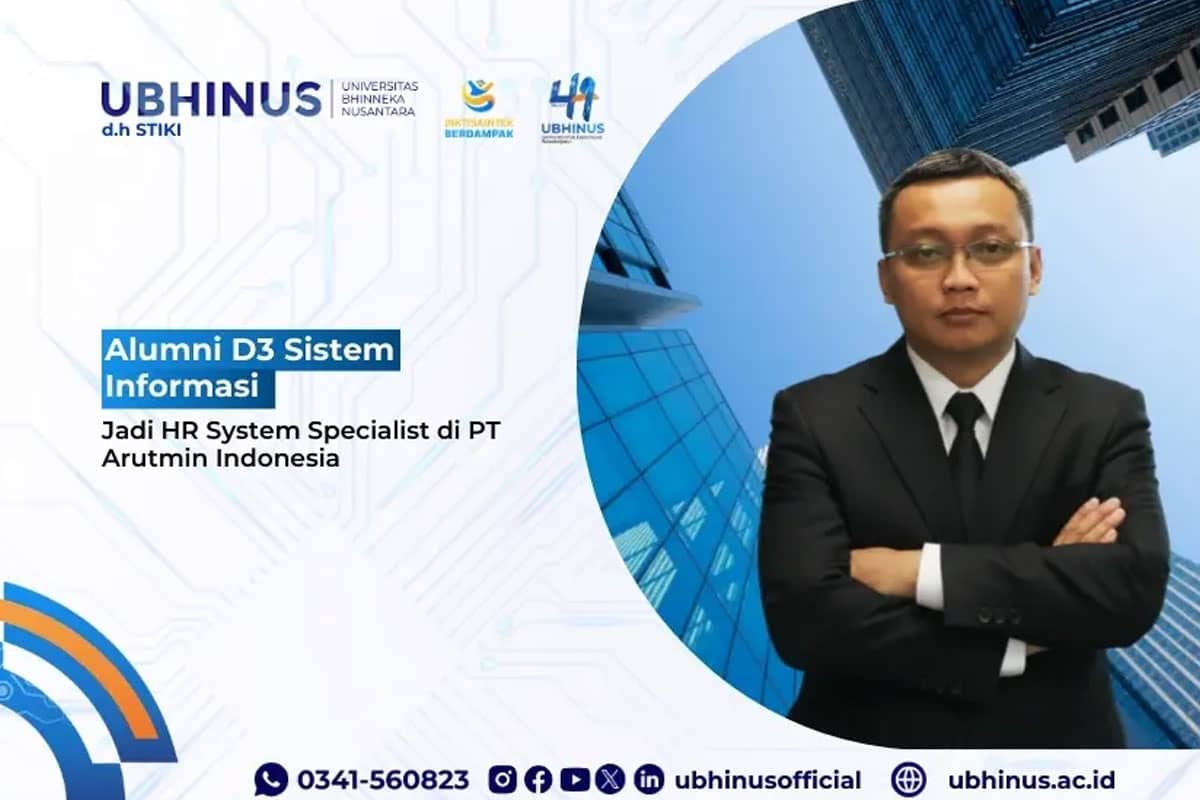 Alumni D3 Sistem Informasi Jadi HR System Specialist di PT Arutmin Indonesia