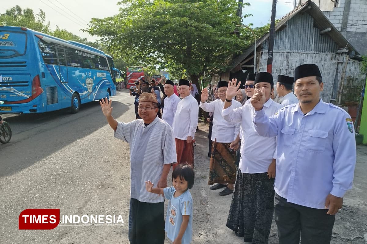 3.300 Santri Tebuireng Jombang Mudik Bareng, Diberangkatkan dengan 78 Bus