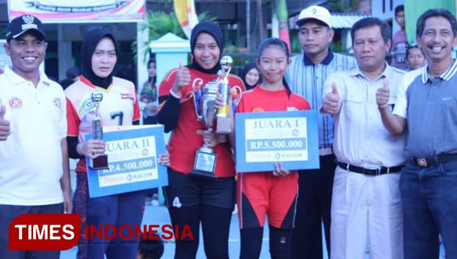 Menang Tiga Set, Kuda Putih Juara Voli Putri HUT PKT
