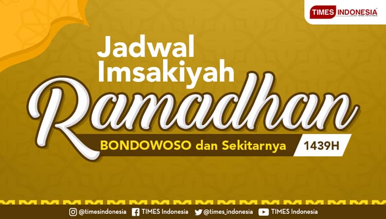 Jadwal Imsakiyah Puasa Ramadhan 2018 di Bondowoso dan Sekitarnya