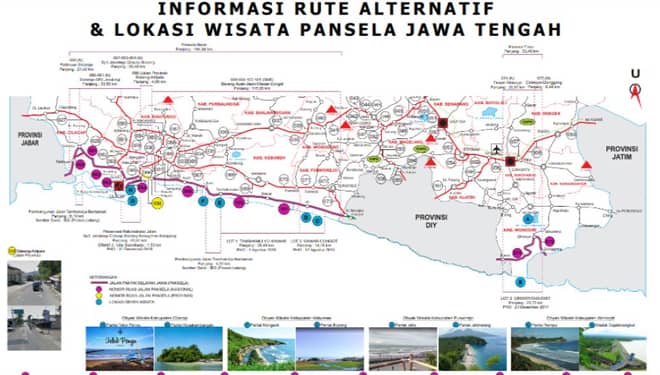Ini Rute Mudik di Jalur Pansela di Provinsi Jawa Tengah