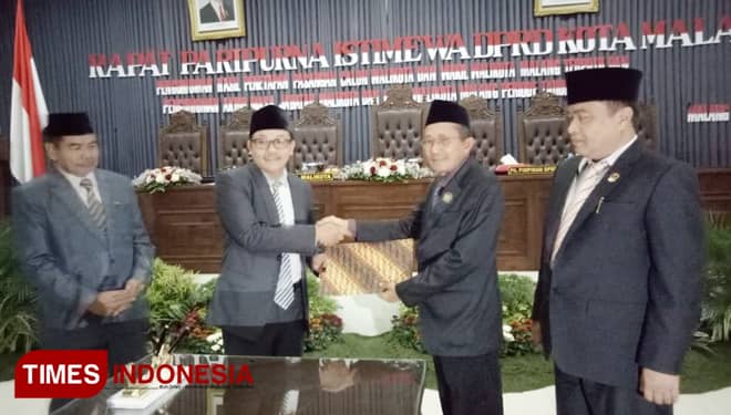 DPRD Kota Malang Tetapkan Sutiaji-Sofyan Edi Pemenang Pilkada 2018