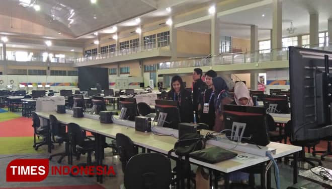 The Journalists Start to Come in Media Centre Asian Games 2018