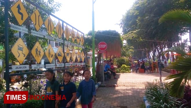 Di Taman Kelun Ada Edukasi Taat Lalin untuk Warga Kota Karismatik Madiun