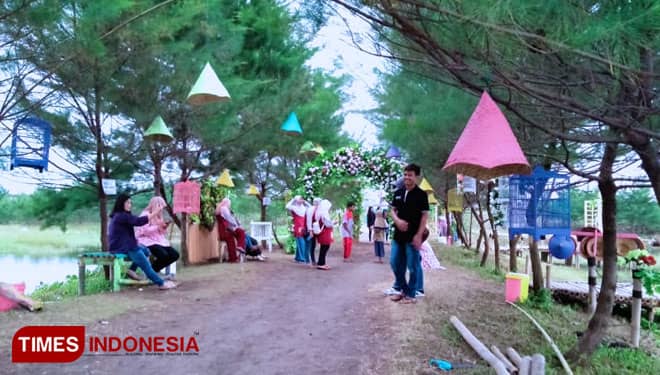 Pantai Cemara Jajar di Cilacap, Tempat Wisata Swafoto