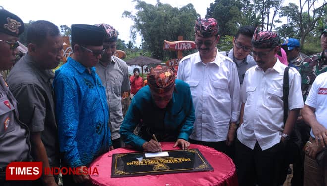 Bupati Bondowoso Resmikan Wisata Desa Tirta Agung