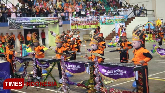 22 Grup Drumband di Bangkalan Adu Kreativitas di Kejurkab dan Kapolres Cup 2019